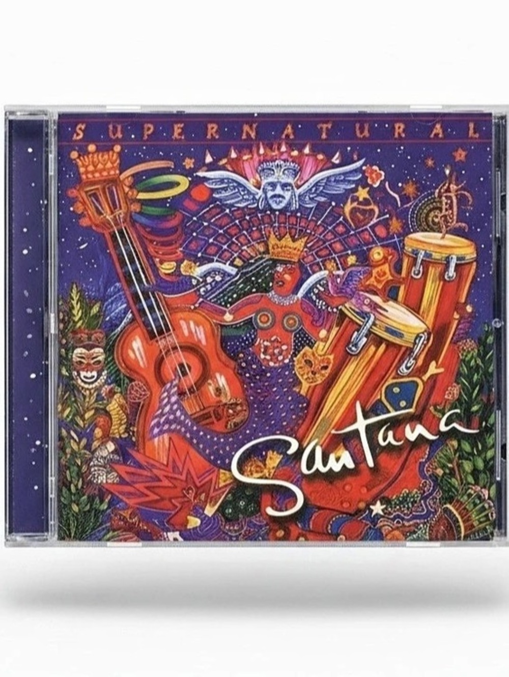 Santana Supernatural Shatara CD Album Purple & Red Like New